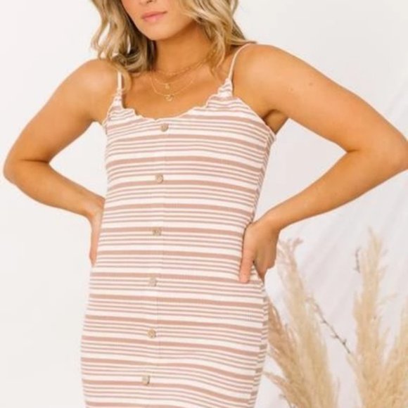 luca + grae Dresses & Skirts - Luca + Grae Roadside Taupe Dress